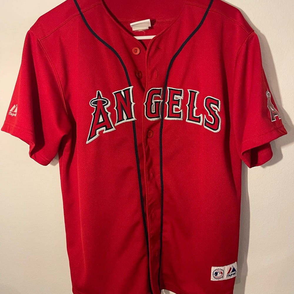 Anaheim Angels Red Kids Torii Hunter Jersey